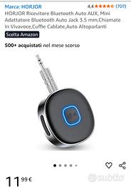 ricevitore/trasmettitore audio bluetooth per auto