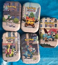 mini tin vuote carte Pokemon 