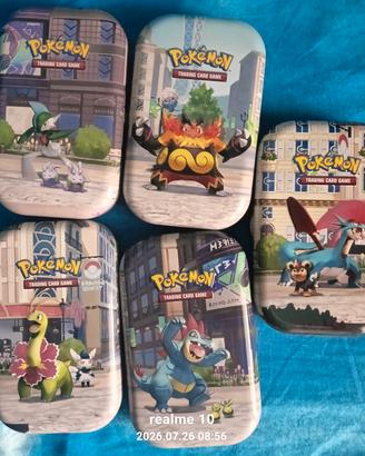 mini tin vuote carte Pokemon 
