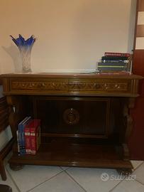 Antica etagere libreria server consolle mobilegno