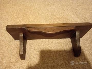 Mensola in legno scuro