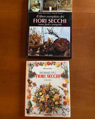 2 Libri sul decoro e utilizzo dei fiori secchi