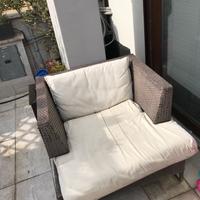 Divano e poltrona Emu da esterno