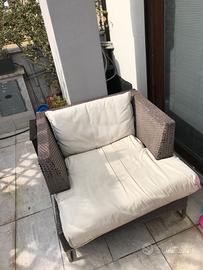 Divano e poltrona Emu da esterno