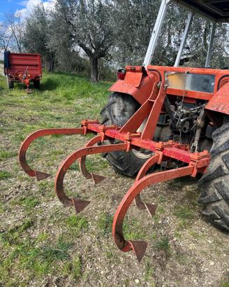 Erpice a 5 punte 30 cm di affondo largh 120