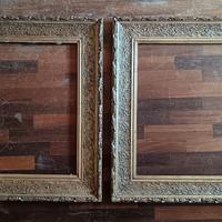 2 cornici antiche legno e oro