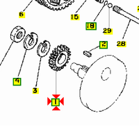 -Ingranaggio Campana frizione Yamaha TT350