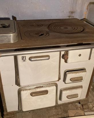 Cucina economica REX vintage a legna anni ‘50/‘60