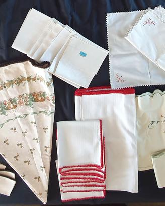 Tovaglia, tovagliette, asciugamani