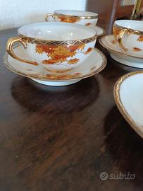 Tazzine da tè decorazione foglie d'acero 