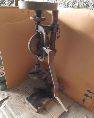 TRAPANO  MANUALE A COLONNA VINTAGE