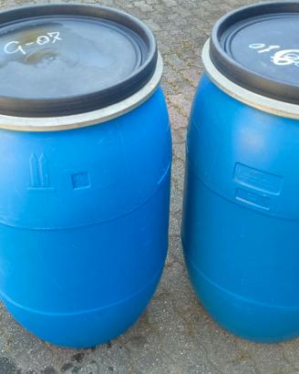 Bidoni blu in plastica  120 litri
