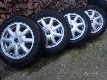 4 GOMME NUOVE INVERNAL R15 + CERCHI originali MINI