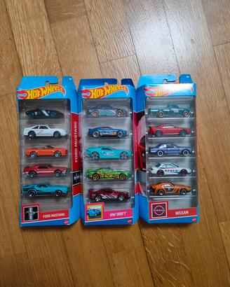 Lotto di 3 set Hot Wheels 
