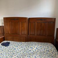 Camera in ciliegio anni 30/40 con marmo rosa