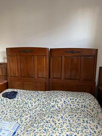 Camera in ciliegio anni 30/40 con marmo rosa