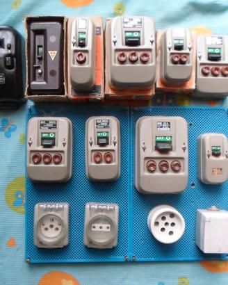 Antichi Interruttori quadri elettrici citofono