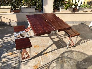 Tavolo valigia da pic nic