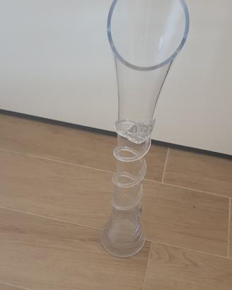 Vaso in vetro decorato