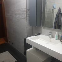 Set mobili bagno moderno grigio bianco