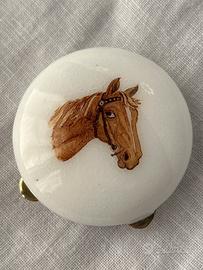 Portapillole Salimbeni argento e smalto a fuoco