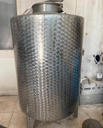 Serbatoio Acciaio INOX Stoccaggio Vino 1000 Kg