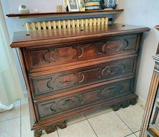 Secretaire scrittoio vintage in legno