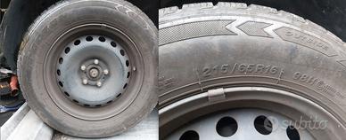 Set 4 Ruote Invernali Nissan Qashqai usate poco