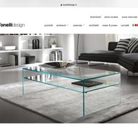 Tavolo tonelli in vetro