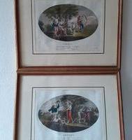 Coppia di incisioni Amadeo Gabrielli