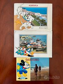 Cartoline località balneari personaggi Walt Disney
