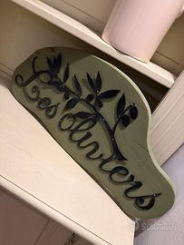 Insegna in legno massello