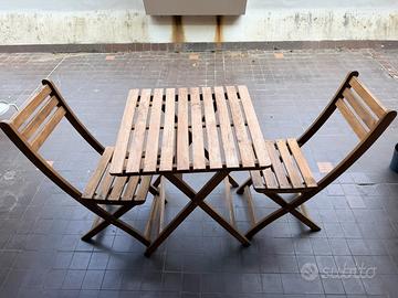 Set Tavolino + 2 sedie IKEA