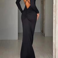 Vestitino lungo nero nuovo