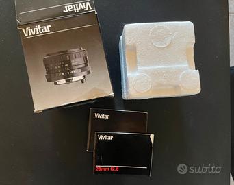 Obiettivo 28mm vivitar per pentax