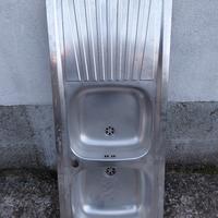 lavello inox a due pozzetti