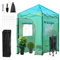 Serra Portatile 1,2 x 1,8 x 2,4 m da Giardino Tela