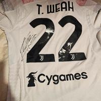 maglia autografata da Weah