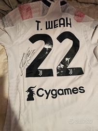 maglia autografata da Weah