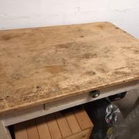 Tavolo legno massello vintage campagna  