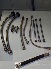 Tubi flessibili in rame e treccia in acciaio inox