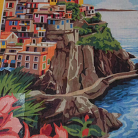 Quadro tela da ricamare a mezzo punto