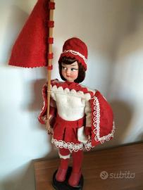 Modellino bambolina originale PalioSiena Giraffa