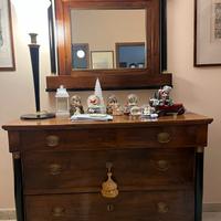 CASSETTONE STILE IMPERO E SPECCHIO