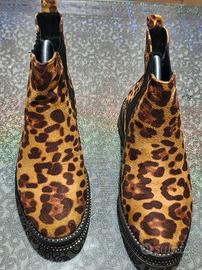 Stivaletti leopardati N 38 come nuovi 