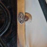 borsa in pelle e vernice vintage