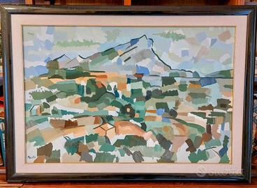 Dipinto olio, arte moderna firmato e datato. 