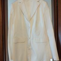 giacca donna bianca cotone 