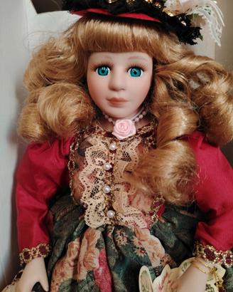 Bambola in porcellana "Kate" - Victorian Dolls 