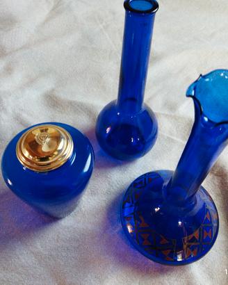vasetti vetro blu